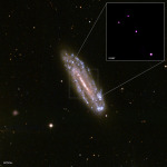 Galaxie NGC 4178 Autor: X-ray: NASA/CXC/George Mason Univ/N.Secrest et al; Optical: SDSS