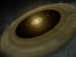 Mladá planetární soustava PDS 70 - umělecké ztvárnění Autor: NAOJ