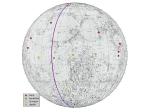 Mapa ukazující přistávací místa slavných misí a dopadovou dráhu GRAIL. Autor: NASA