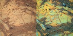 sol 3135: detail světlých erodovaných hornin Autor: NASA/JPL-Cornell