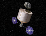 Navrhovaná sonda pro přemístění asteroidu na dráhu kolem Měsíce Autor: Rick Sternbach/KISS