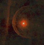 Obálky odvržené hmoty kolem hvězdy Betelgeuse Autor: ESA/Herschel/PACS/L. Decin et al