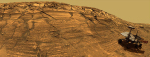 Opportunity u Burns Cliff v kráteru Endurance Autor: NASA/JPL/Cornell