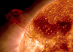 Erupce filamentu na Slunci 31. ledna 2013 Autor: SDO / NASA