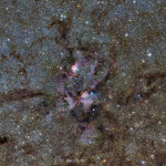 mlhovina Humr-NGC6357-ESO/VISTA Autor: ESO/VVV Survey/D. Minniti. Acknowledgement: Ignacio Toledo