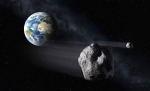 Přiblížení planetky Didymos k Zemi Autor: ESA