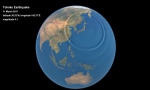 Vlny tsunami po zemětřesení v Japonsku Autor: ESA/IRAP/CNES/TU Delft/HTG/Planetary Visions