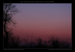 Kometa PanSTARRS 11. března 2013. Autor: Dalibor Hanžl, Petr Horálek.