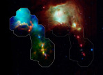 Oblast zrodu hvězd v souhvězdí Orion Autor: NASA/ESA/ESO/JPL-Caltech/Max-Planck Institute for Astronomy