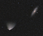 Kometa PanSTARRS a M31. Autor: Smilyk Pavel.