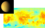 Topografická mapa Titanu Autor: NASA/JPL-Caltech/ASI/JHUAPL/Cornell/Weizmann