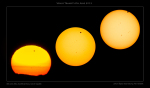 Přechod Venuše přes Slunce 6. června 2012. Autor: Petr Horálek.