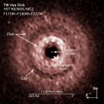 Protoplanetární disk u hvězdy TW Hydrae Autor: NASA, ESA, Z. Levay (STScI/AURA)
