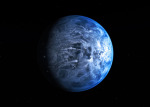 Umělecká představa vzhledu exoplanety HD 189733b Autor: NASA, ESA, M. Kornmesser
