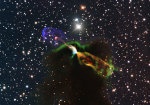 Herbig-Haro 46/47 -ALMA/NTT Autor: ESO/ALMA (ESO/NAOJ/NRAO)/H. Arce. Acknowledgements: Bo Reipurth