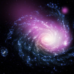 NGC 1232 - kombinovaný snímek (optické a rentgenové záření) Autor: X-ray: NASA/CXC/Huntingdon Inst. for X-ray Astronomy/G.Garmire, Optical: ESO/VLT