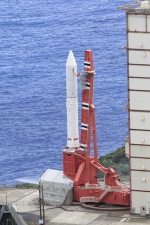 Epsilon na startovací rampě v jižním Japonsku Autor: Spaceflightnow.com