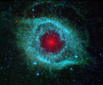 Mlhovina Helix na snímku ze Spitzerovy observatoře Autor: NASA/JPL-Caltech/University of Arizona