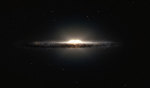 představa centrální výduti Galaxie - eso1339 Autor: ESO/NASA/JPL-Caltech/M. Kornmesser/R. Hurt