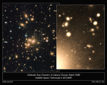 Kupa galaxií Abell 1689 na snímku z HST Autor: NASA, ESA, J. Blakeslee (NRC Herzberg Astrophysics Program, Dominion Astrophysical Observatory), and