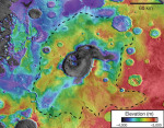 Předpokládaný supervulkán na rudé planetě Autor: NASA/JPL/GSFC 