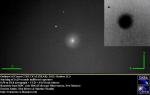 Outburst komety C/2012 X1 LINEAR. Autor: Ernesto Guido, Martino Nicolini a Nick Howes.