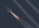 SpaceShipTwo druhý test s raketovým motorem 2013 Autor: Virgin Galactic