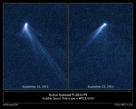 HST pořídil snímky zajímavé planetky P/2013 P5  Autor: NASA, ESA, and D. Jewitt (UCLA)
