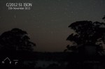 Kometa ISON na ranní obloze. Autor: Chris Wyatt.