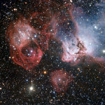 Oblast vzniku hvězd NGC 2035 na snímku z dalekohledu ESO/VLT - eso1348 Autor: ESO