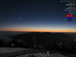 Venuše na webkameře ČHMÚ z Lysé hory večer 14. 12. 2013 Autor: ČHMÚ
