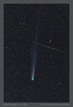 Kometa Lovejoy a geminida Autor: Petr Štarha