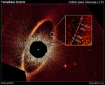 Hvězda Fomalhaut a exoplaneta na snímku z HST Autor: NASA, ESA
