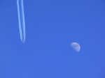 Měsíc a letadlo. Autor: Milan Tinhofer