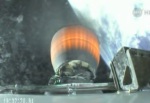 Záběr na trysku motoru horního stupně Autor: TV NASA