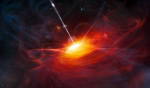 Masivní kvasar v představě výtvarníka Autor: ESO/M. Kornmesser 