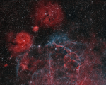 Zbytek po výbuchu supernovy v Plachtách Autor: Evžen Brunner