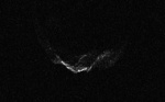 Jádro komety 209P/LINEAR osahané radioteleskopem Arecibo Autor: Arecibo Observatory/NASA/Ellen Howell, Patrick Taylor