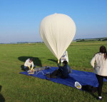 Vypuštění balónu v rámci projektu SDS Autor: Hvězdárna Valašské Meziříčí
