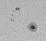 Skvrna v AR 2082 8. 6. 2014, dalekohled 102/500 Autor: Martin Trojan