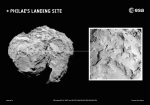 Přistávací plocha v kontextu celé komety Autor: ESA