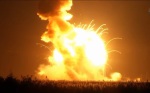 Exploze rakety Antares po dopadu na kosmodrom Autor: Youtube.com