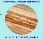 Jupiter trojitý úkaz 24. 1. 2015, data Guide Autor: Martin Gembec