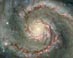 10.04.2001 - M51: Vírová galaxie s prachem a hvězdami