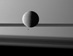 31.05.2010 - Měsíce a prstence před Saturnem