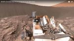 29.03.2016 - Vozítko Curiosity u duny Namib (pohled 360°)