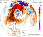 15.11.2016 - Zpoždění studeného počasí nad Severní Amerikou