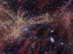 27.06.2017 - Kupa galaxií M81 přes kolektivně ozářenou mlhovinu