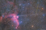 21.10.2018 - Meteor, kometa a Mořský racek (mlhovina)