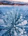 18.12.2018 - Bubliny metanu zamrzlé v jezeru Bajkal